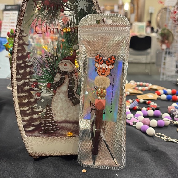 Hand Crafted Other - Reindeer Christmas Pen